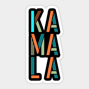 Kamala Vintage text Sticker